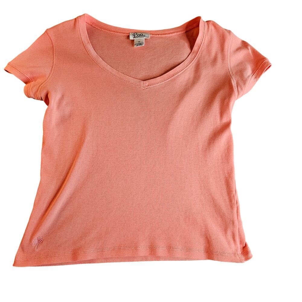 Women's Lilly Pulitzer Pima Cotton V-Neck Tee, Size XS
